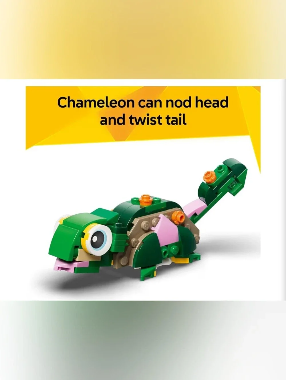 LEGO 3 In 1 Can Make Turtle, Chameleon Or Frog. Ages 7+ 124 Pcs NWT